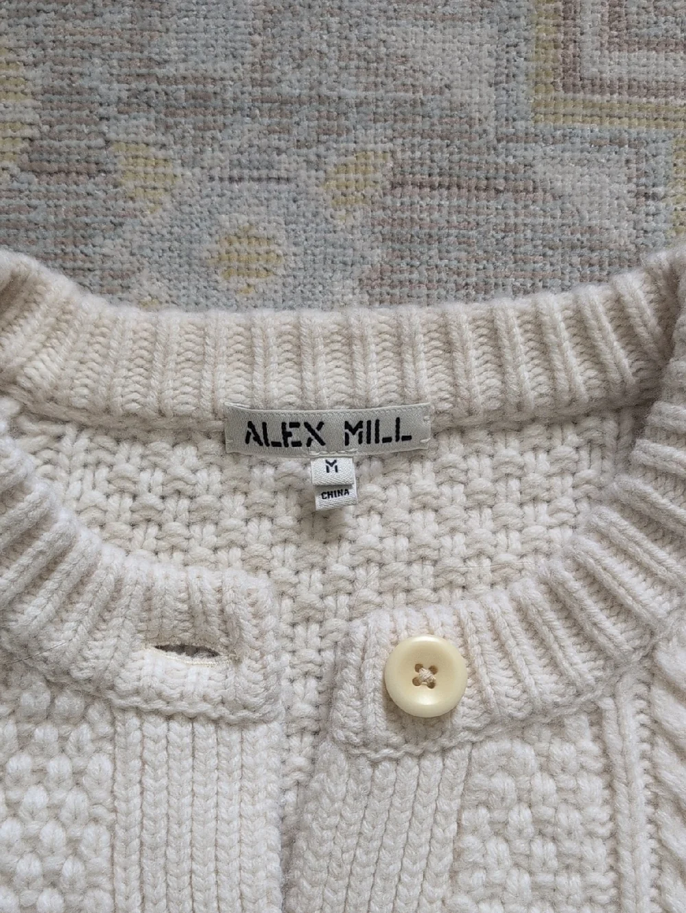 Alex Mill Cable Knit Cardigan - Picture 2 of 7